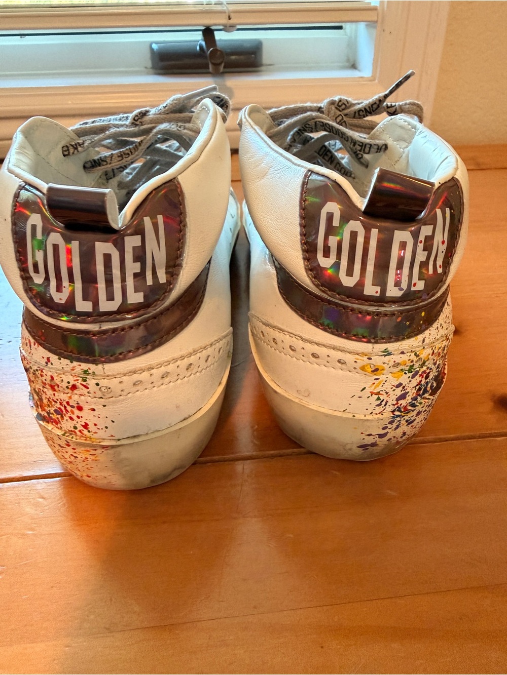 Golden Goose Mid Star Sneakers with Paint Splatter - Picture 10 of 12